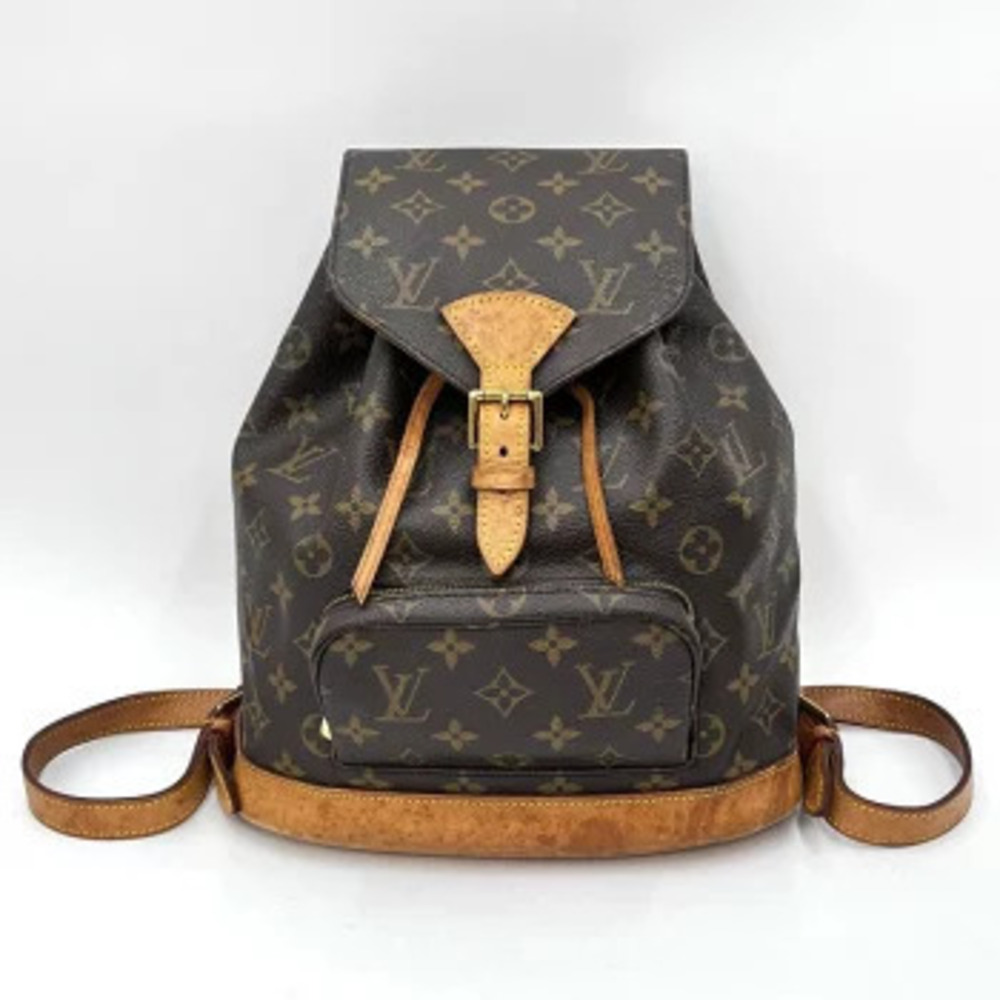 Louis Vuitton Montsouris Backpack Rucksack Monogram Canvas Brown